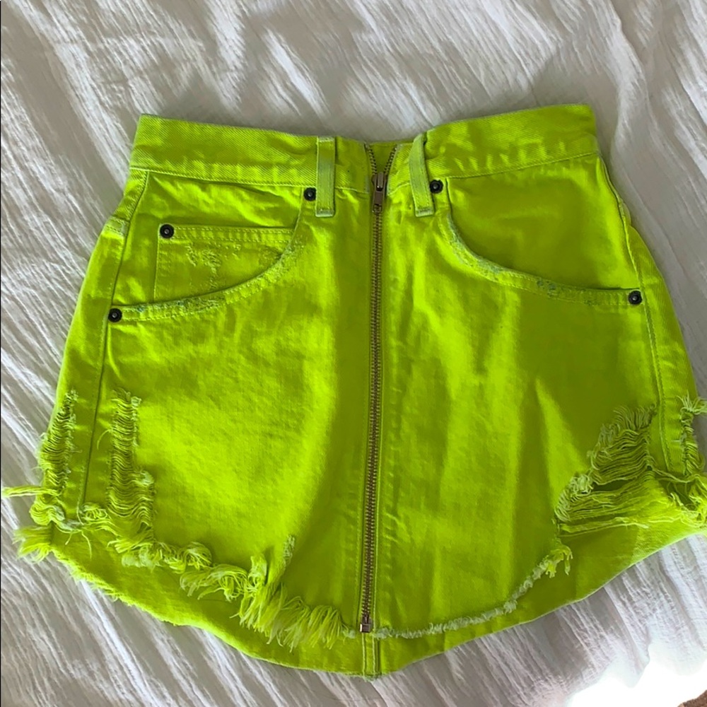 CAMAR LOS ANGELES - Lime Green Skirt